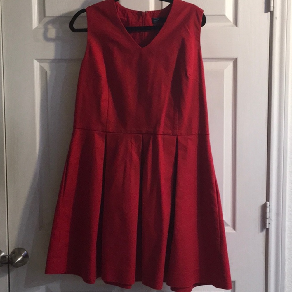Gap red flutter dress